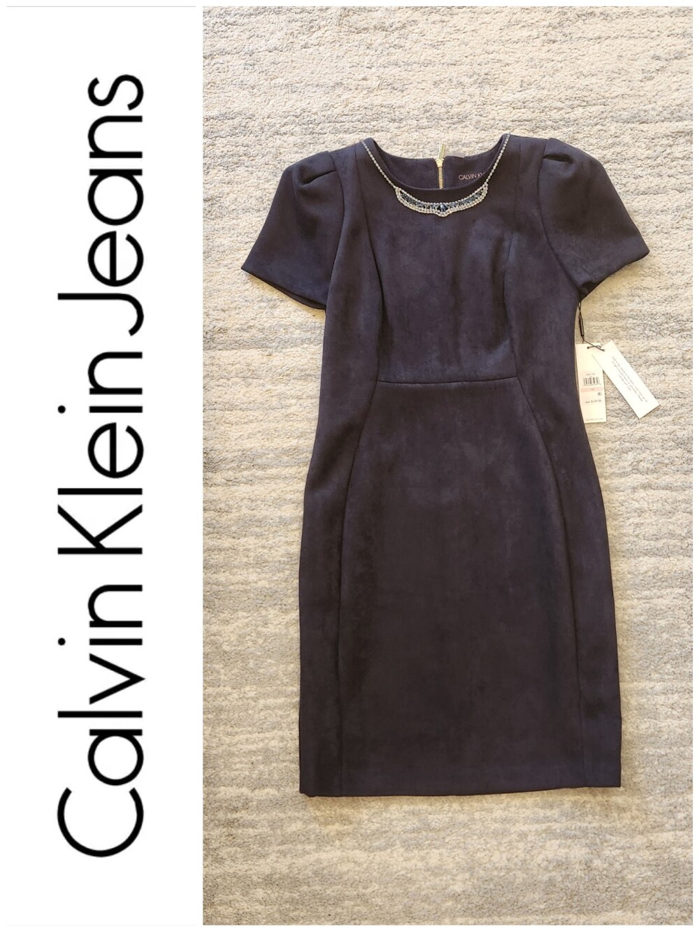 CK Suede Sheath Dress